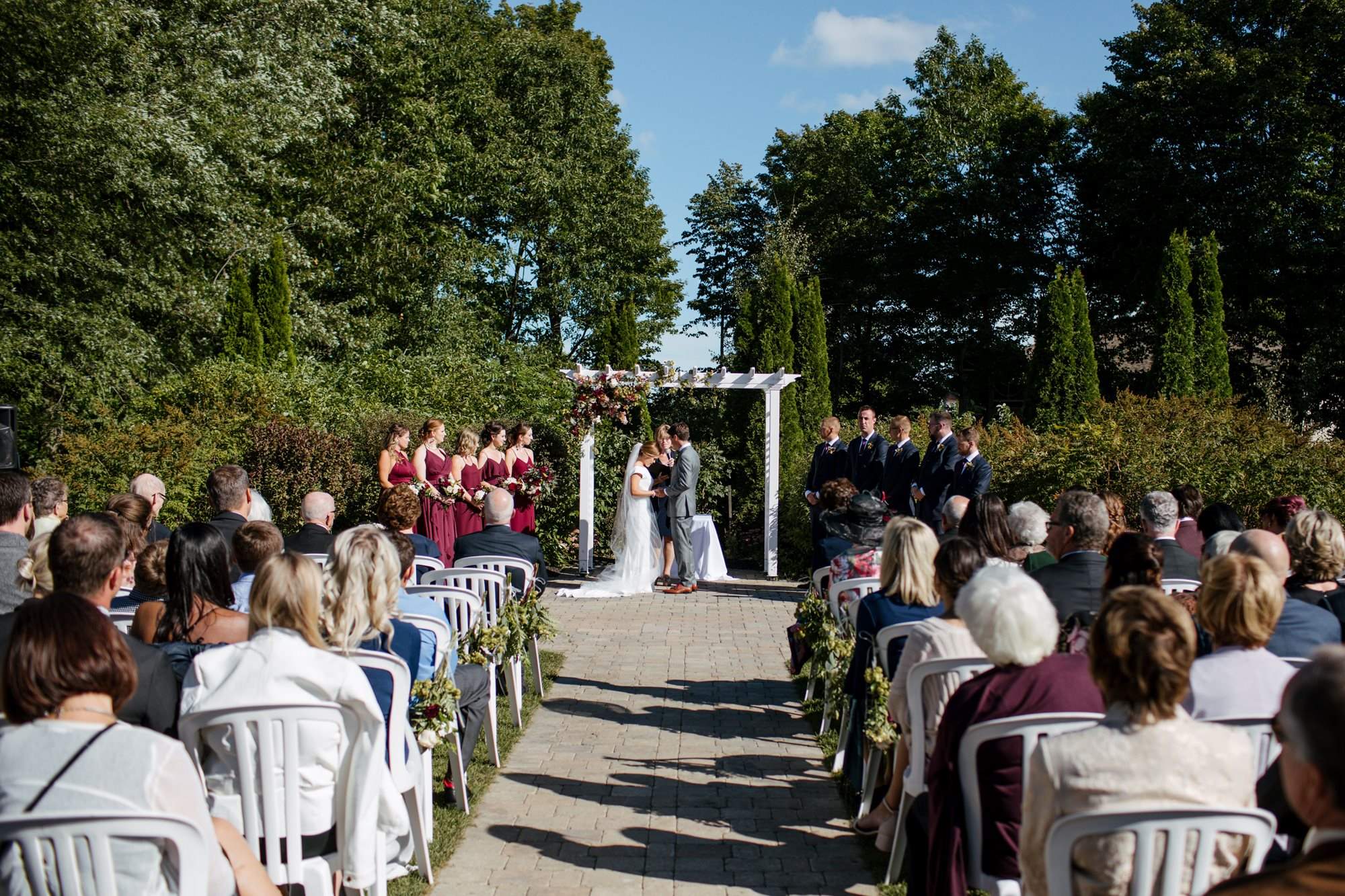 Ceremony in Wedding Garden